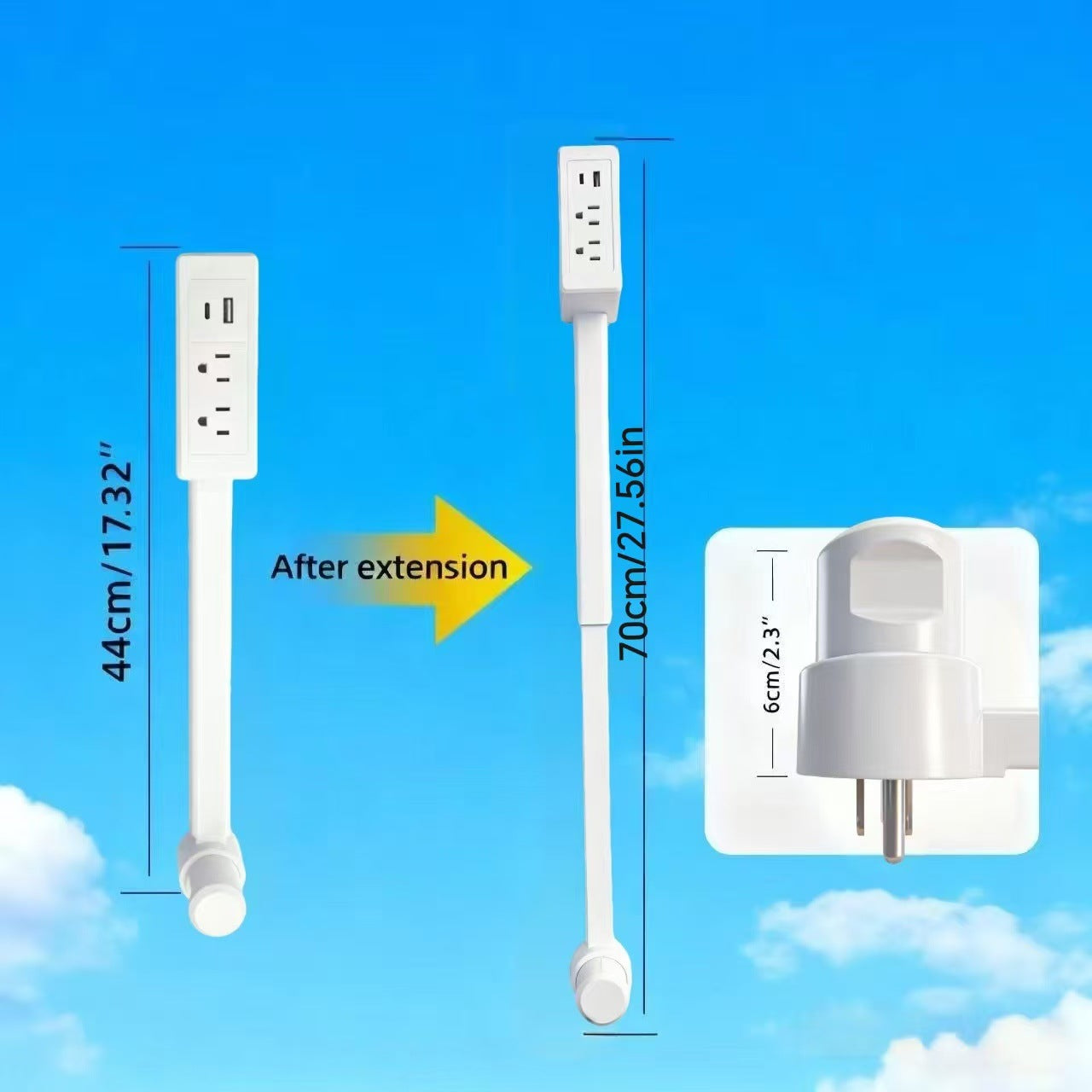 Extendable Electrical Outlet Extender